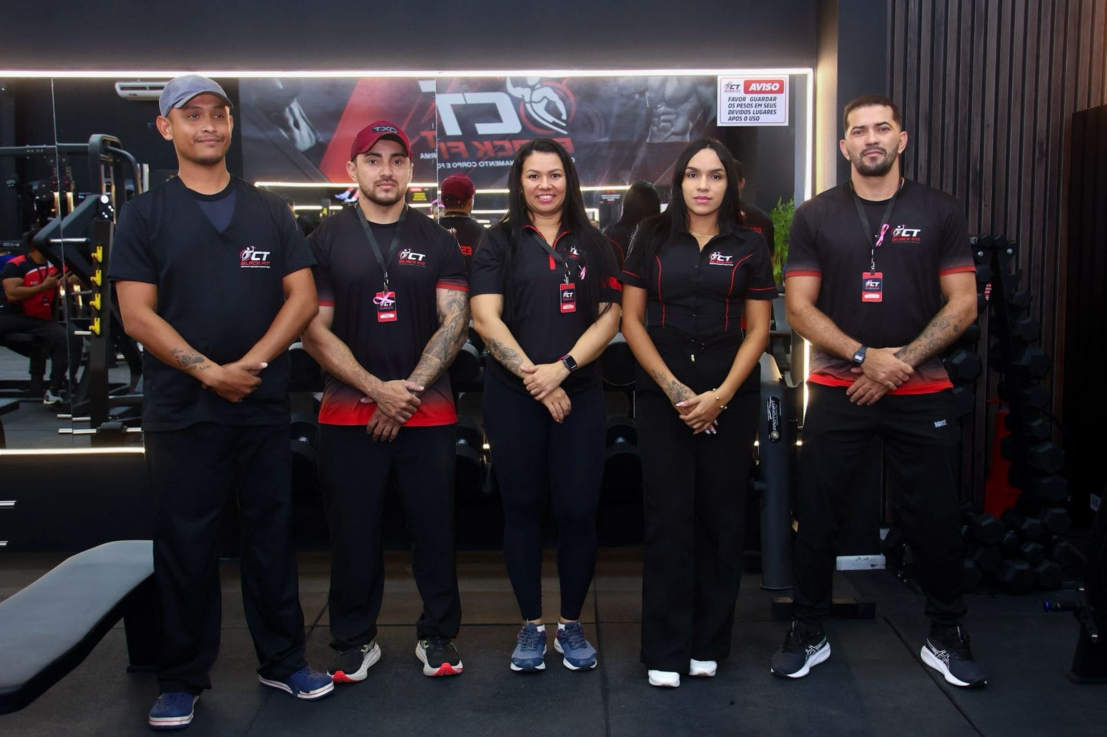 Equipe do turno da manhã da CT Black Fit